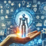 Imagem de automação robótica de processos com o título RPA: Revolucione a Otimização Operacional com Automação